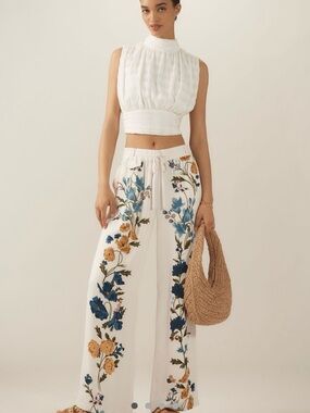 NWT Anthropologie Wide-Leg Drawstring Pants - Women’s XL